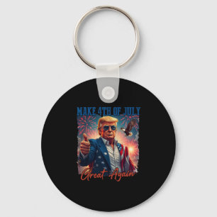 Donald Trump Patriotic Firework Make 4th Of July G Keychain