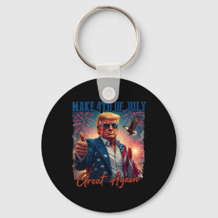 Donald Trump Patriotic Firework Make 4th Of July G Keychain