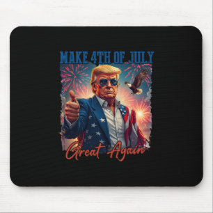 Donald Trump Patriotic Firework Make 4th Of July G Mouse Pad