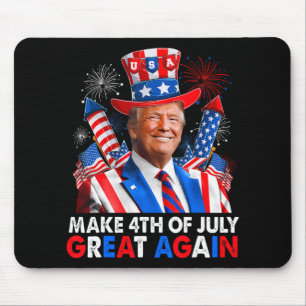 Donald Trump Patriotic Firework Make 4th Of July G Mouse Pad