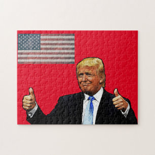 DONALD TRUMP PATRIOTIC JIGSAW PUZZLE