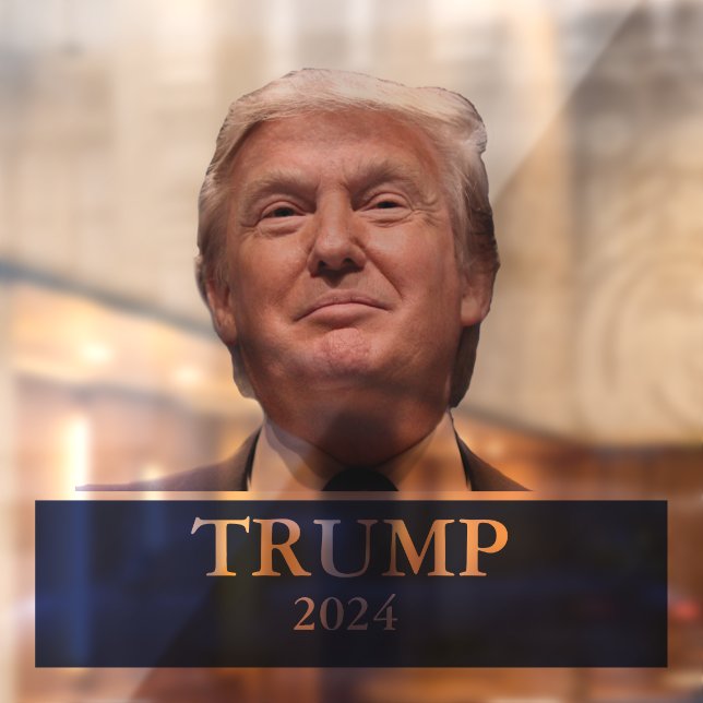 Donald Trump Photo President 2024 Decal (Sheet 2)