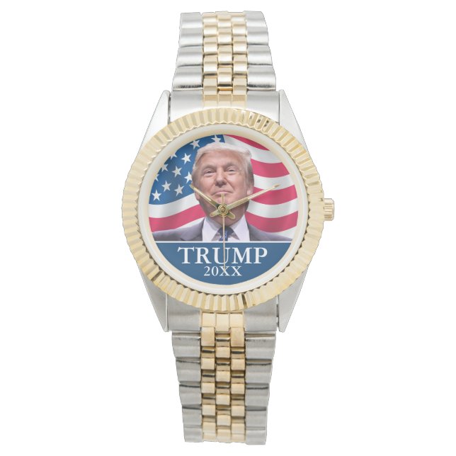 Donald Trump Photo - President 2024 Flag Watch (Front)