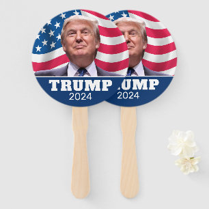 Donald Trump Photo - President 2024 - Parade Hand Fan