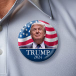 Donald Trump Photo - President - enough said 2 Inch Round Button<br><div class="desc">A classic design featuring a picture of the man running for president again. He is running in the election for the Republican ticket. Original photograph taken by Gage Skidmore.</div>