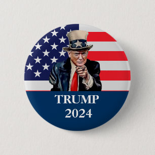 Donald Trump Photo - President - enough said Pinba 2 Inch Round Button