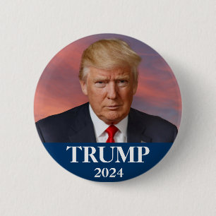 Donald Trump Photo - Presidential  2 Inch Round Button