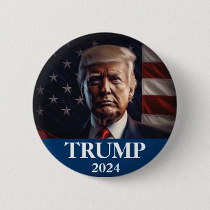Donald Trump Photo - Presidential  2 Inch Round Button
