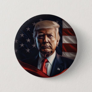 Donald Trump Photo - Presidential  2 Inch Round Button