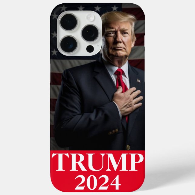 Donald Trump Photo - Trump 2024 Keep America Great Case-Mate iPhone Case (Back)