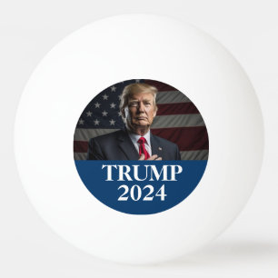 Donald Trump Photo - Trump 2024 Keep America Great Ping Pong Ball