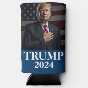 Donald Trump Photo - Trump 2024 Keep America Great Seltzer Can Cooler