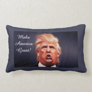 Donald Trump Polyester Lumbar Coussin 13" x 21"