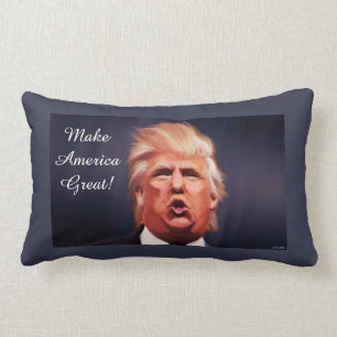Donald Trump Polyester Lumbar Pillow 13" x 21"