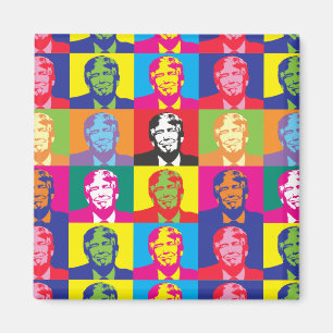 Donald Trump Pop Art Magnet Carré