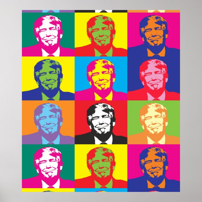 Donald Trump Pop Art Value Poster Paper (Front)
