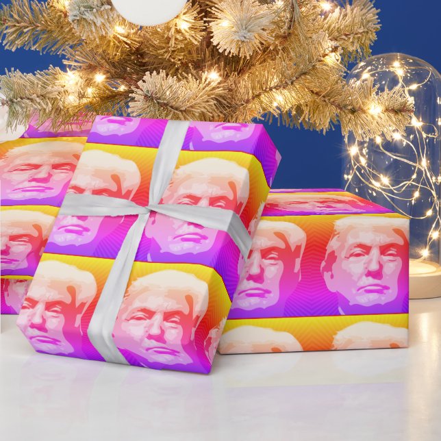DONALD TRUMP POP ART WRAPPING PAPER (Holidays)