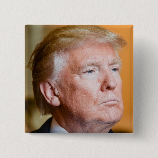 Donald Trump Portrait 2 Inch Square Button (Front)