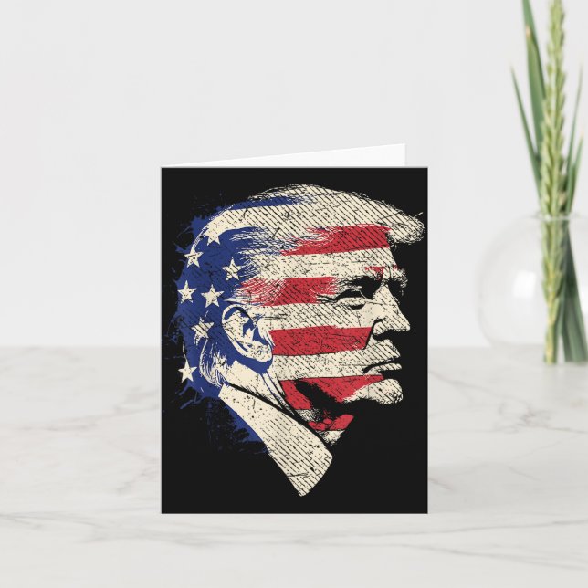 Donald Trump Portrait  Card (Front)