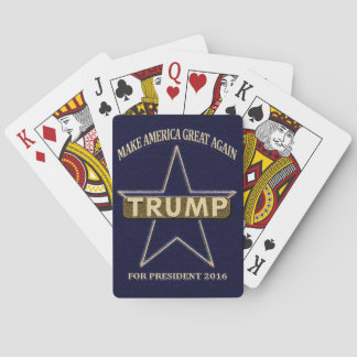 Donald Trump pour des cartes de jeu du Président
