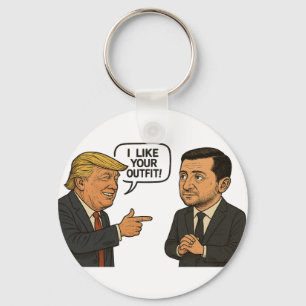 Donald Trump Praises Zelensky’s Formal Suit Keychain