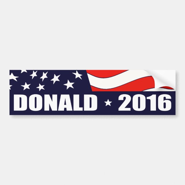 Donald Trump President 2016 Bumper Sticker (Front)