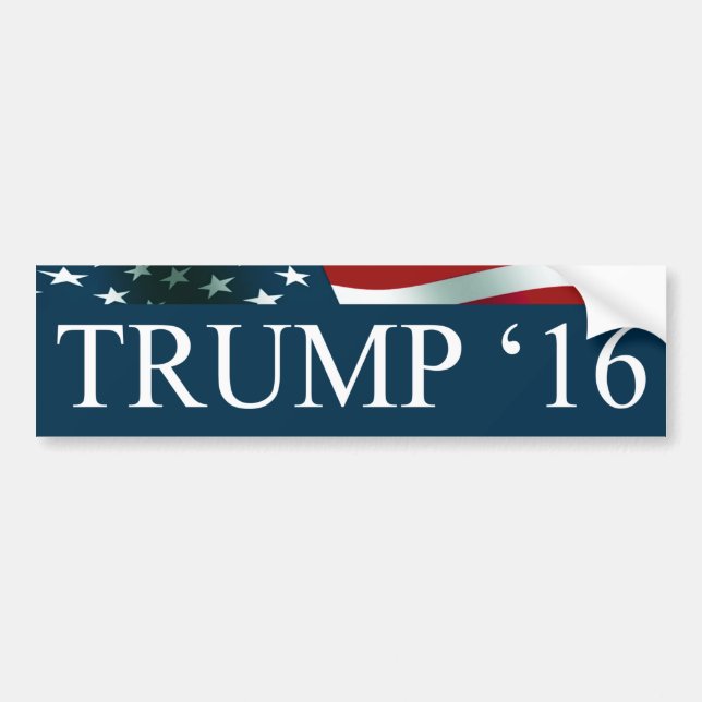 Donald Trump President 2016 Bumper Sticker (Front)