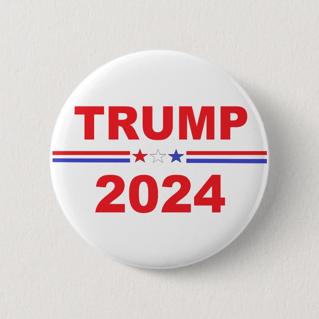 Donald Trump President 2024 2 Inch Round Button (Front)