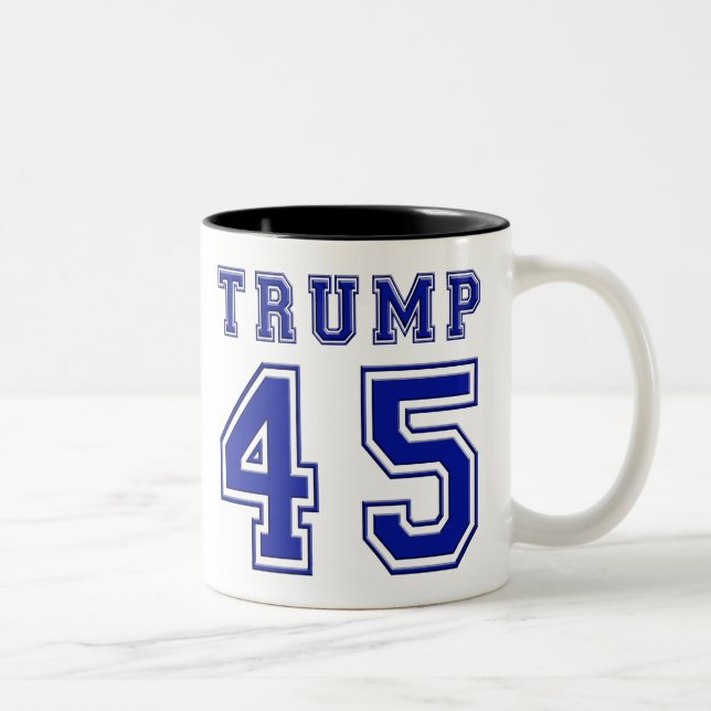 Donald Trump President Blue White Coffee Cup Mug (Right)
