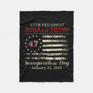 Donald Trump President Inauguration Day 2025 Fleece Blanket