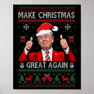 Donald Trump President Make Christmas Great Again Poster
