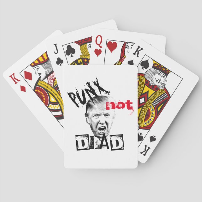 DONALD TRUMP - PUNX not DEAD! Playing Cards (Back)