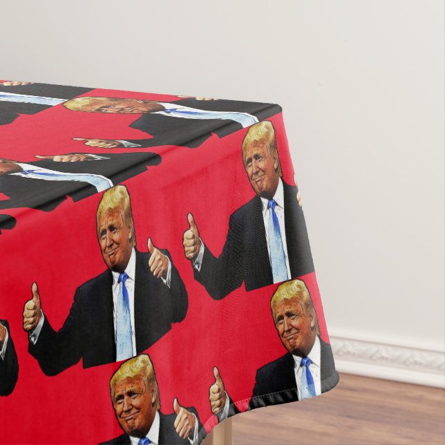 DONALD TRUMP red TABLECLOTH (In Situ)