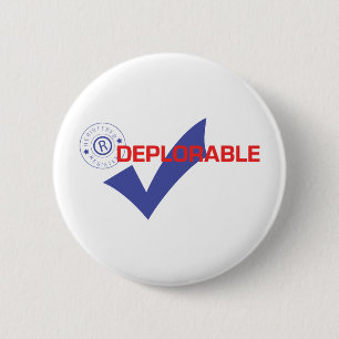 Donald Trump Registered Deplorable Button