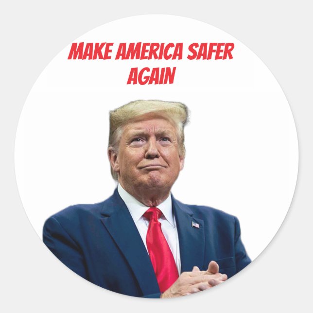 Donald Trump Rendre l'Amérique plus sûre Sticker 2 (Devant)