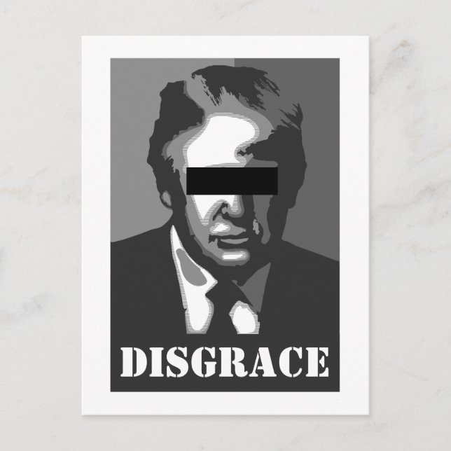 Donald Trump Republican Disgrace Postcard (Front)