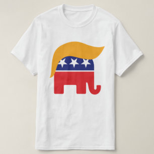 Donald Trump Republican Elephant Hair Logo T-Shirt