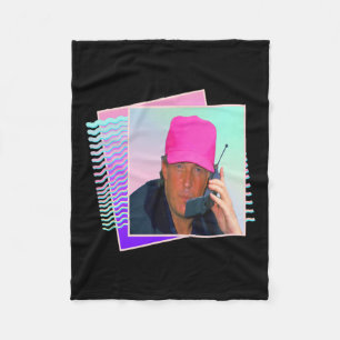 Donald Trump Retro 80s 90s Graphic  Fleece Blanket