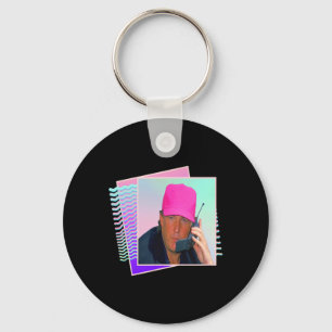 Donald Trump Retro 80s 90s Graphic  Keychain