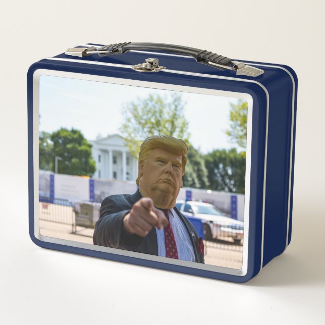 DONALD TRUMP RETRO METAL LUNCHBOX (Front)