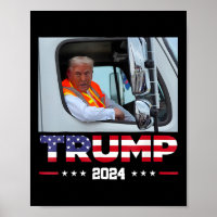 Donald Trump Rides In Garbage Truck 1