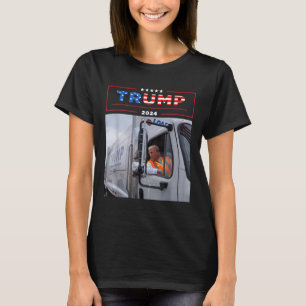Donald Trump Rides In Garbage Truck Shirt Garbage