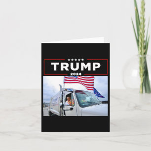 Donald Trump Rides In Garbage Truck Shirt Garbage Card