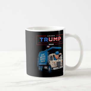 Donald Trump Rides In Garbage Truck Shirt Garbage Coffee Mug