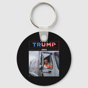 Donald Trump Rides In Garge Truck Shirt Garge Tee  Keychain