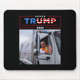 Donald Trump Rides In Garge Truck Shirt Garge Tee Mouse Pad
