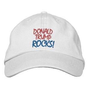 DONALD TRUMP ROCKS EMBROIDERED HAT