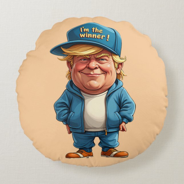 Donald Trump  Round Pillow (Front)