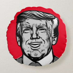 DONALD TRUMP  ROUND PILLOW