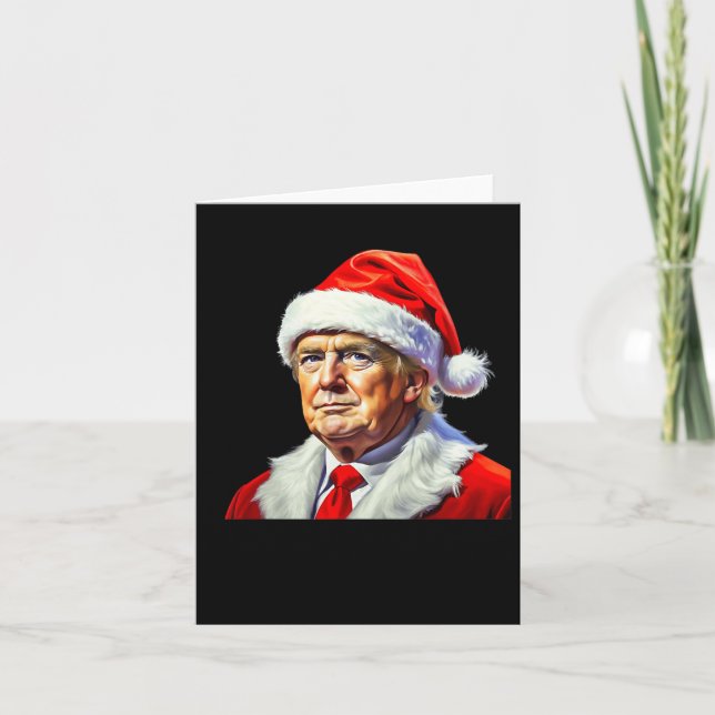 Donald Trump Santa 2024 Xmas  Card (Front)